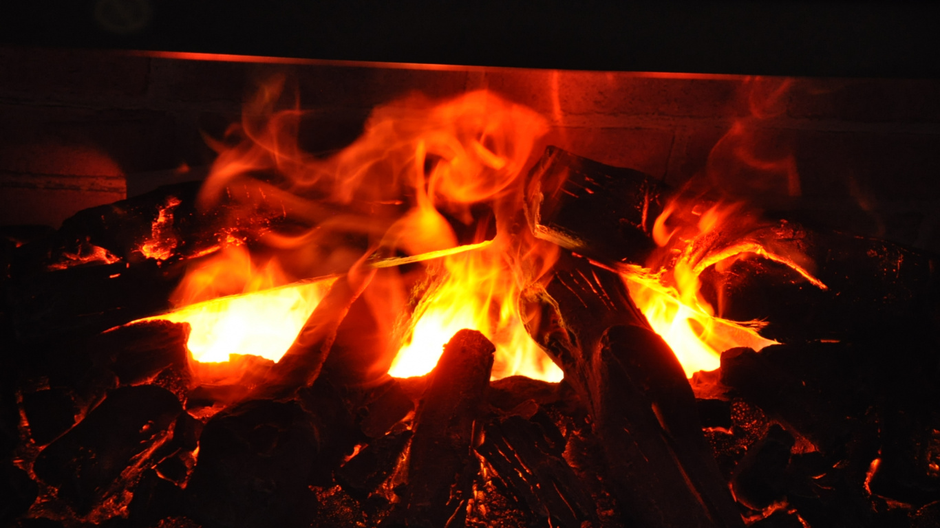 Обои электрический камин, очаг, камин, пламя, Kaminchi в разрешении 1366x768