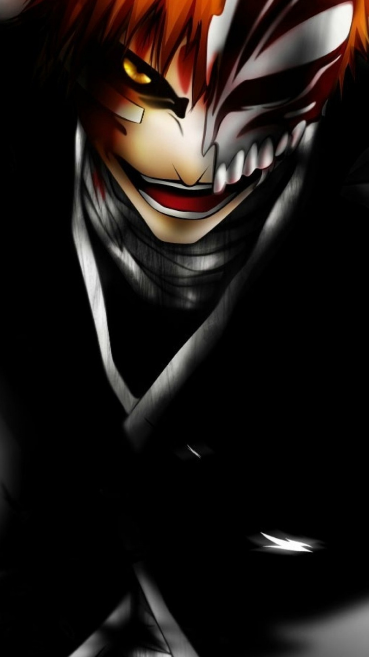 Обои Ичиго Куросаки, Рукия Кучики, отбеливатель, впадина, аниме в разрешении 750x1334