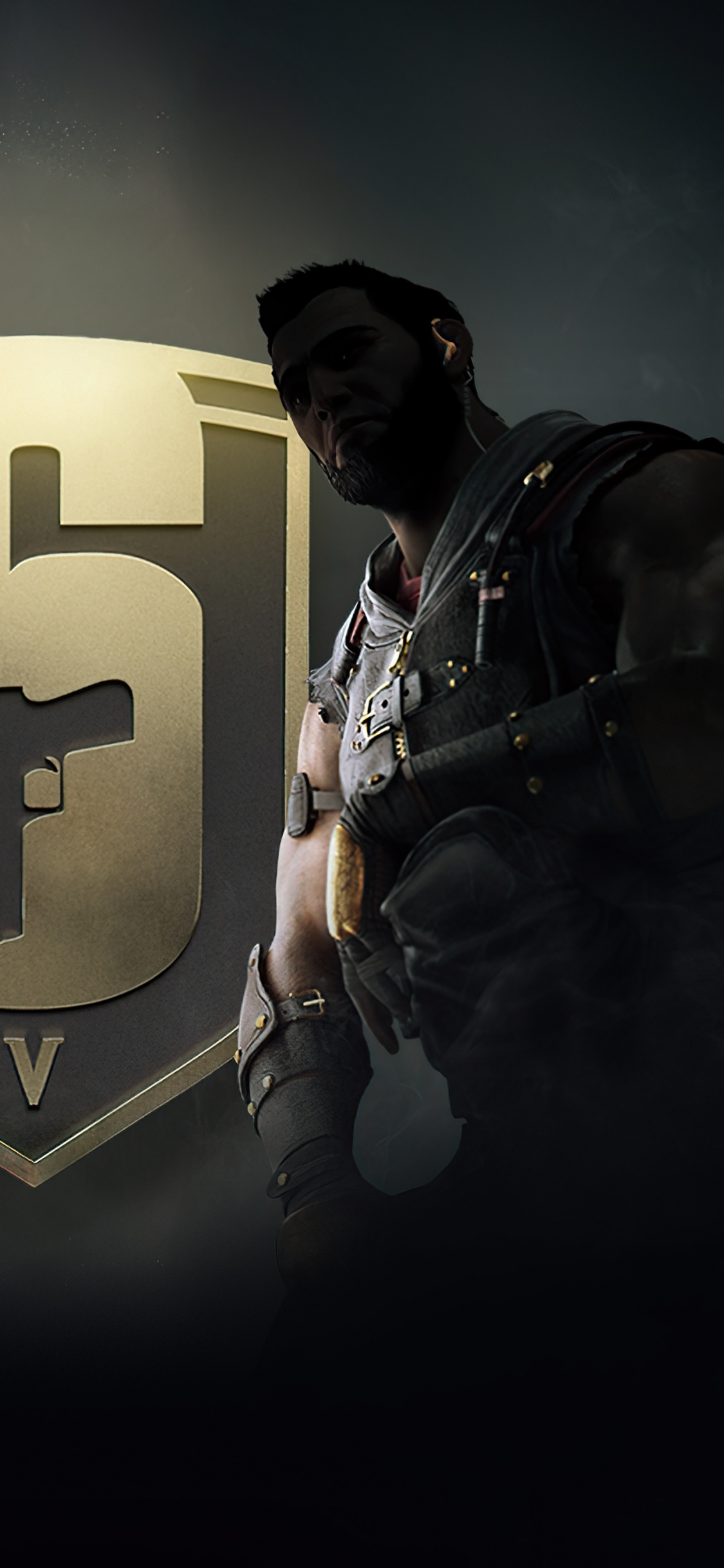 Обои Том Клэнси, темнота, жест, арт, развлечение в разрешении 1125x2436