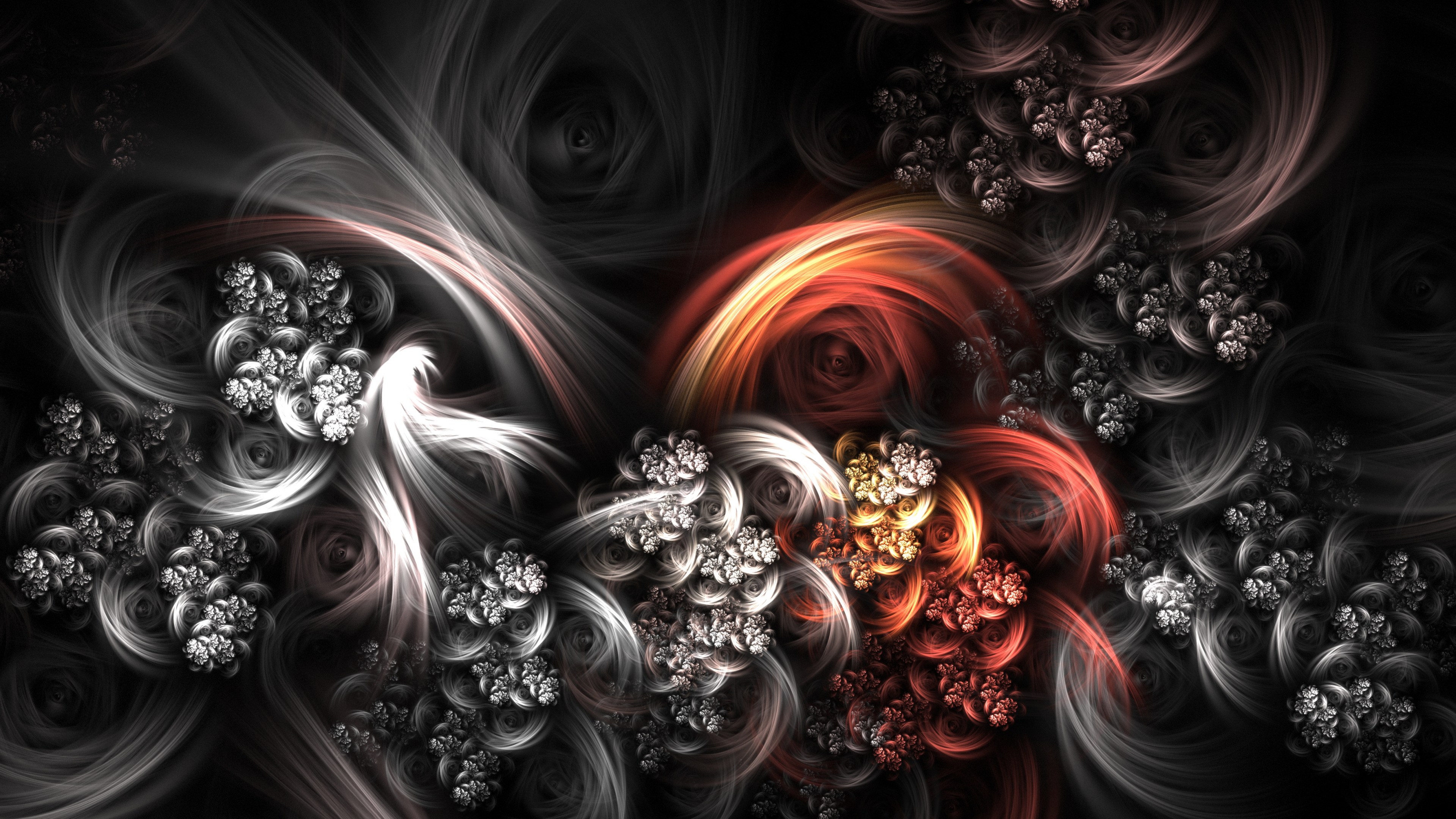 Обои абстрактное искусство, цифровое искусство, фрактальное искусство, живопись, арт в разрешении 3840x2160