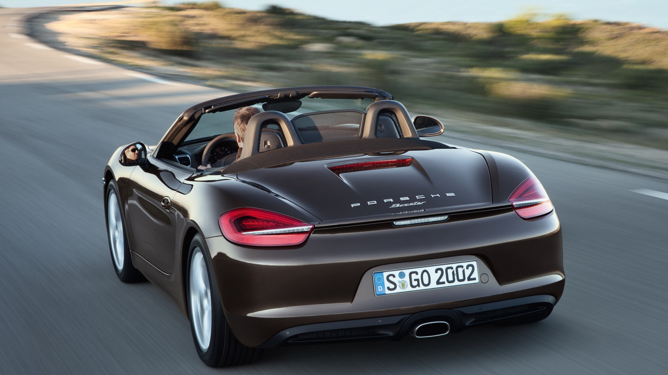 Обои Порше Boxster 2012, Порше Boxster 2014, 2015 Порше Boxster, Порше, авто в разрешении 1366x768