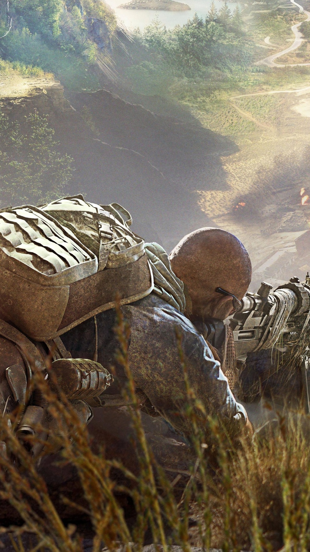 Обои tom clancys ghost recon wildlands, компьютерная игра, солдат, шутер, пехотинцы в разрешении 1080x1920