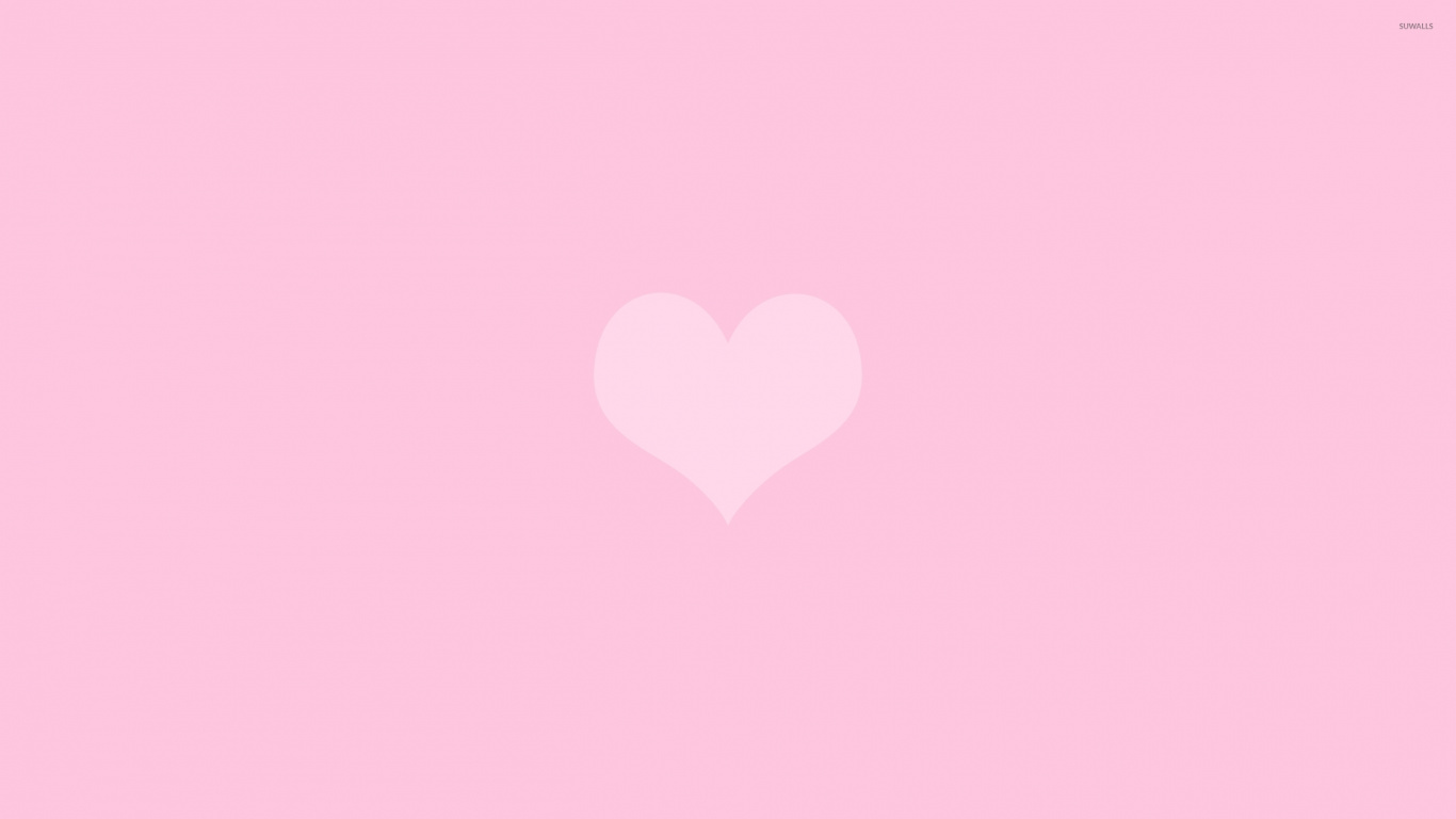 Обои сердце, розовый, любовь, пурпурный цвет, текст в разрешении 1366x768