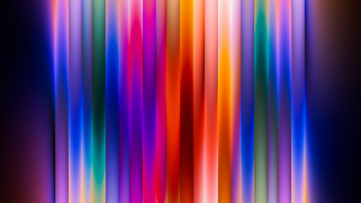 Обои свет, арт, цветной, освещение, damonxart в разрешении 1366x768