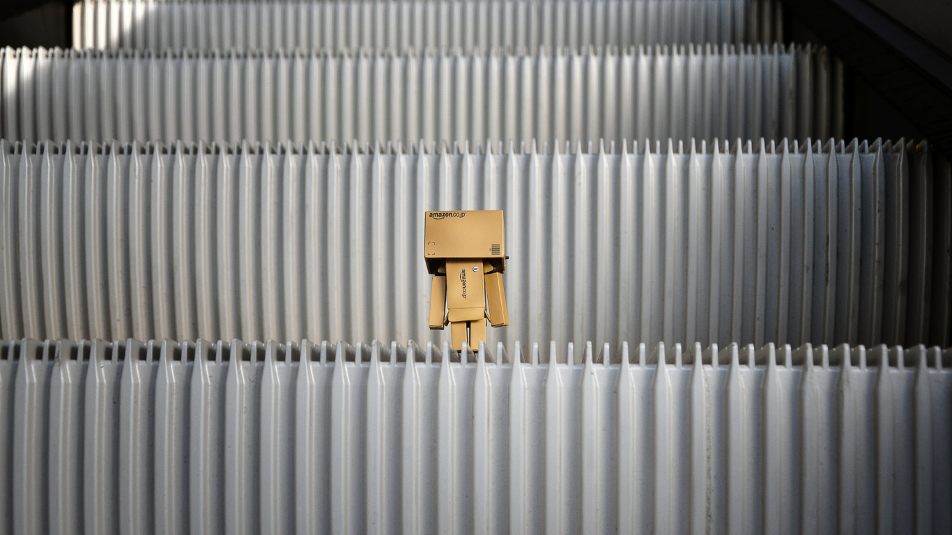 Обои danbo, металл, сталь, робот, amazoncom в разрешении 1366x768