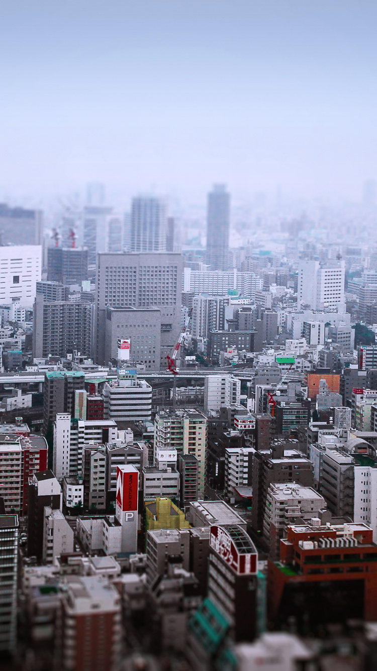 Обои Осака, здание, небоскреб, дневное время, свойство в разрешении 750x1334