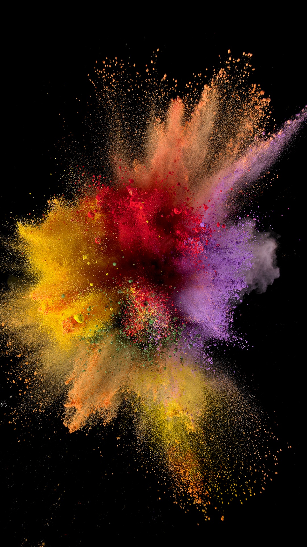 Обои яблоко, салют, туманность, арт, отдых в разрешении 1080x1920