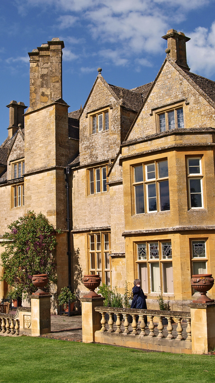 Обои величественный дом, здание, средневековая архитектура, коттедж, свойство в разрешении 750x1334