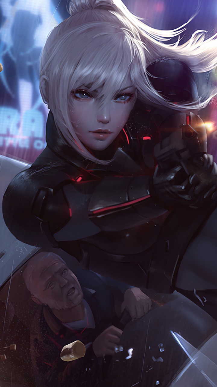 Обои Шон Райко Тай, иллюстрация, фан арт, Кэрол Денверс, арт в разрешении 720x1280