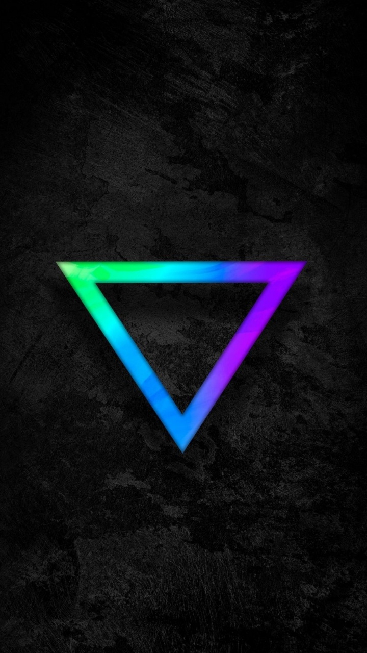 Обои треугольник, асфальт, дорожное покрытие, электрик, симметрия в разрешении 720x1280