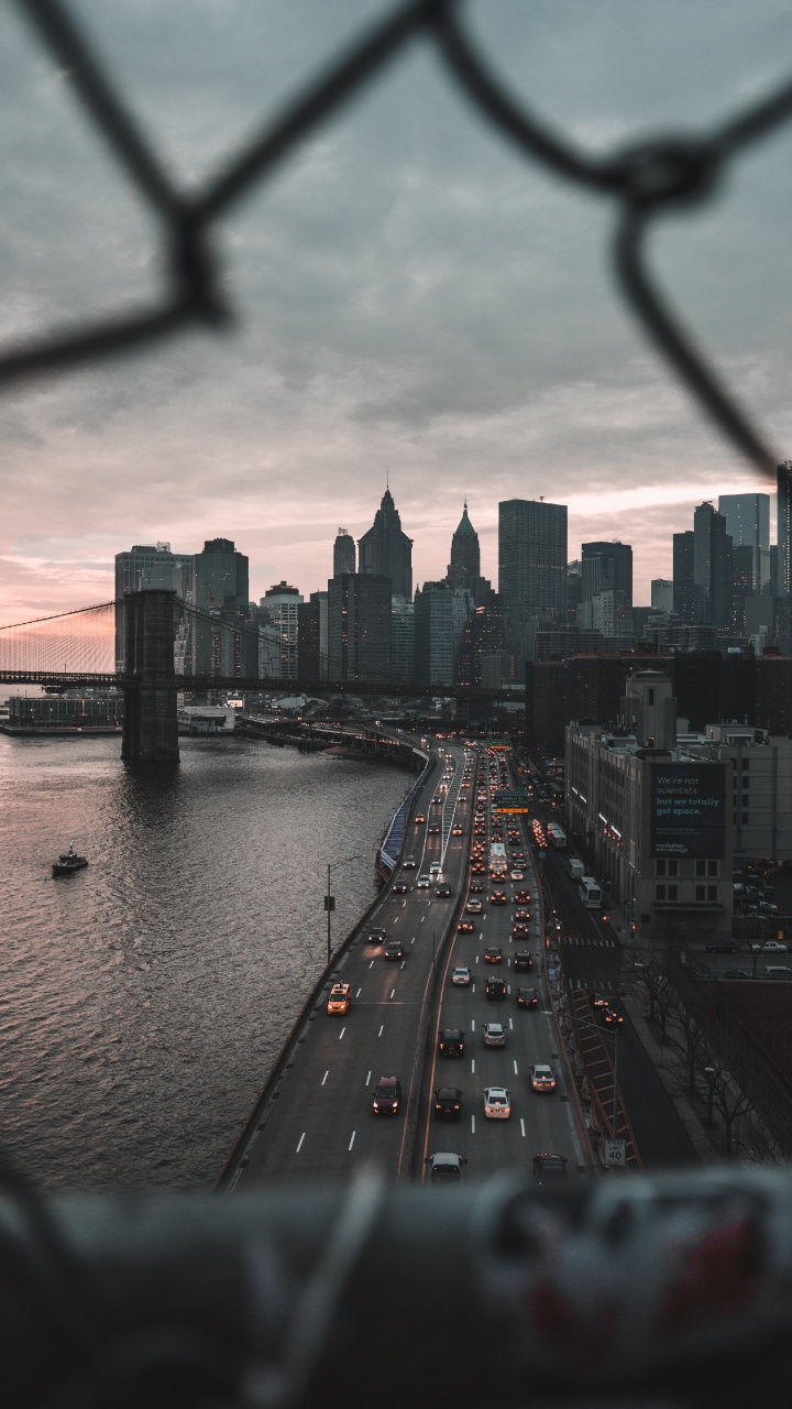 Обои городской пейзаж, город, городской район, метрополия, линия горизонта в разрешении 720x1280