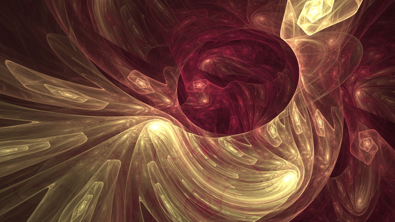 Обои фрактальное искусство, арт, графика, космос, круг в разрешении 1280x720