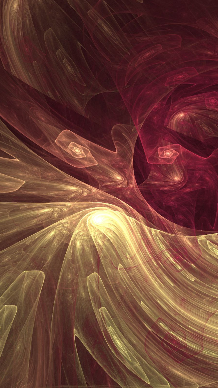 Обои фрактальное искусство, арт, графика, космос, круг в разрешении 750x1334