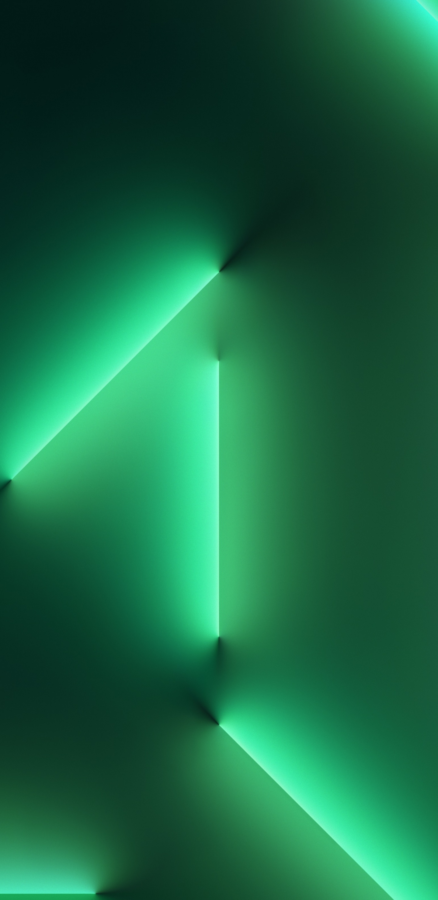 Обои альпийский зеленый, яблоко, ios, iOS 15, прямоугольник в разрешении 1440x2960