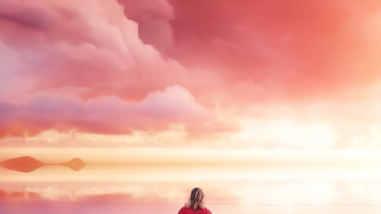 Обои облако, атмосфера, экорегион, Люди в природе, послесвечение в разрешении 1280x720