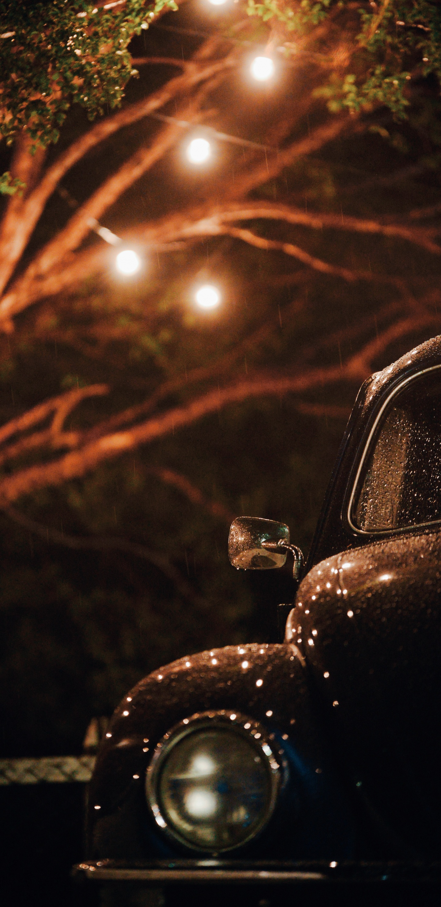 Обои старинная машина, Классика, фара, классический автомобиль, автомобильное освещение в разрешении 1440x2960