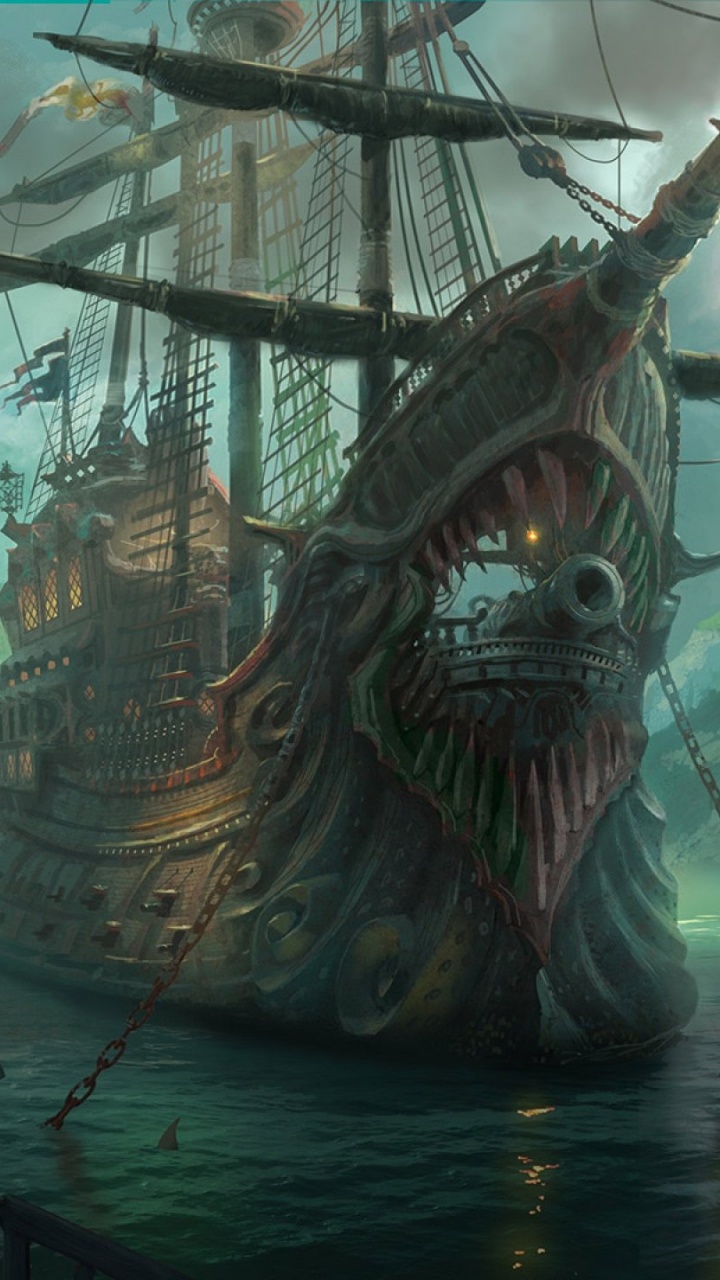 Обои Лига легенд, riot games, мифология, манильский галеон, галеон в разрешении 720x1280