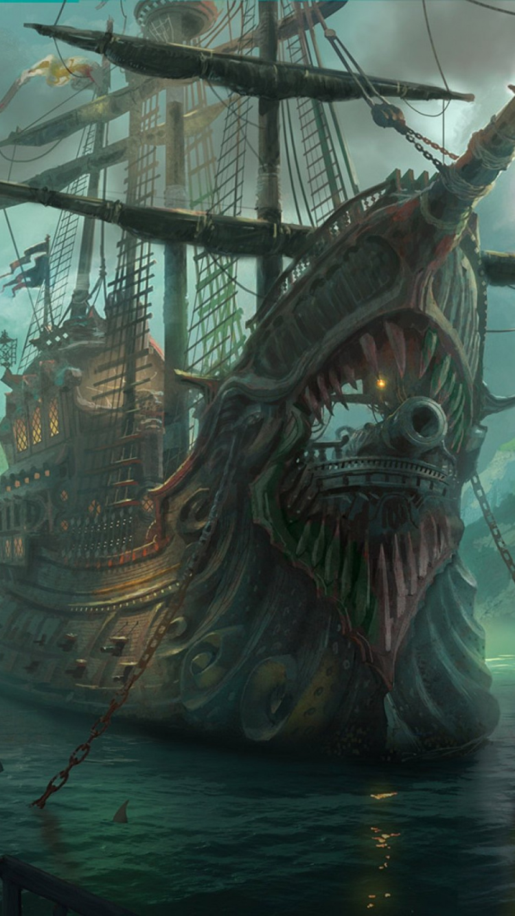 Обои Лига легенд, riot games, мифология, манильский галеон, галеон в разрешении 750x1334