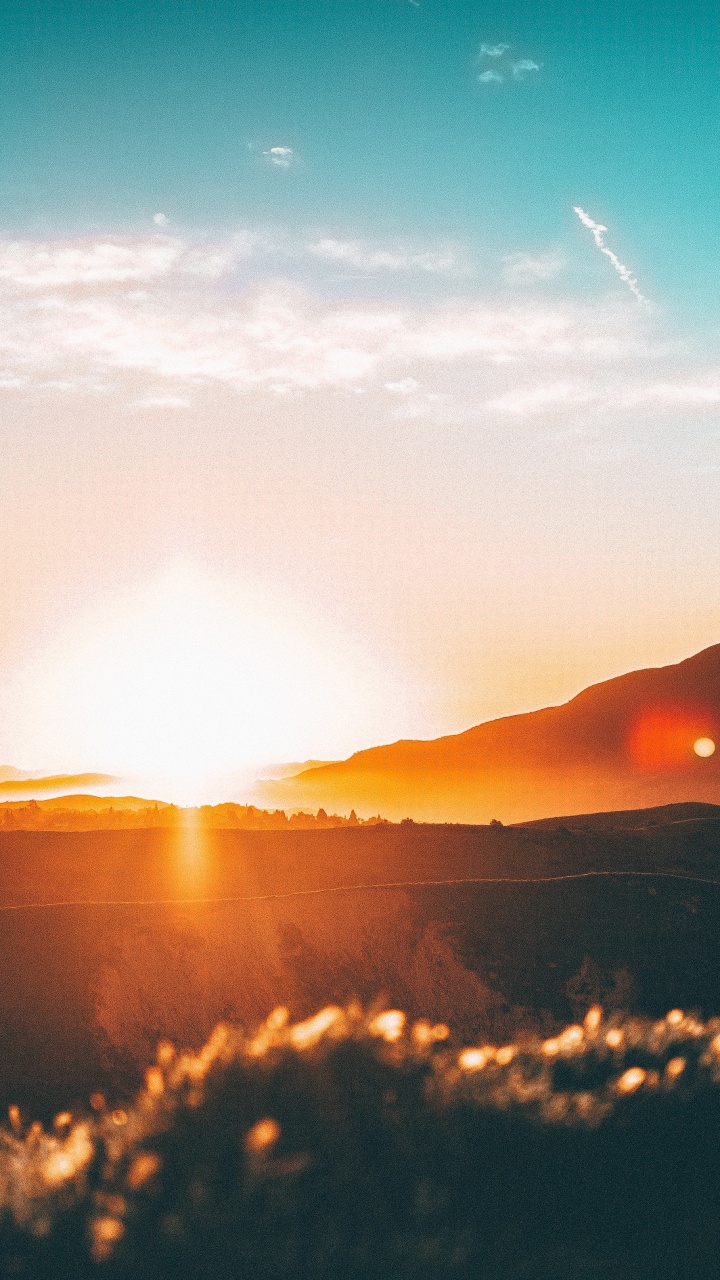 Обои свободный закат, закат, восход солнца, облако, атмосфера в разрешении 720x1280