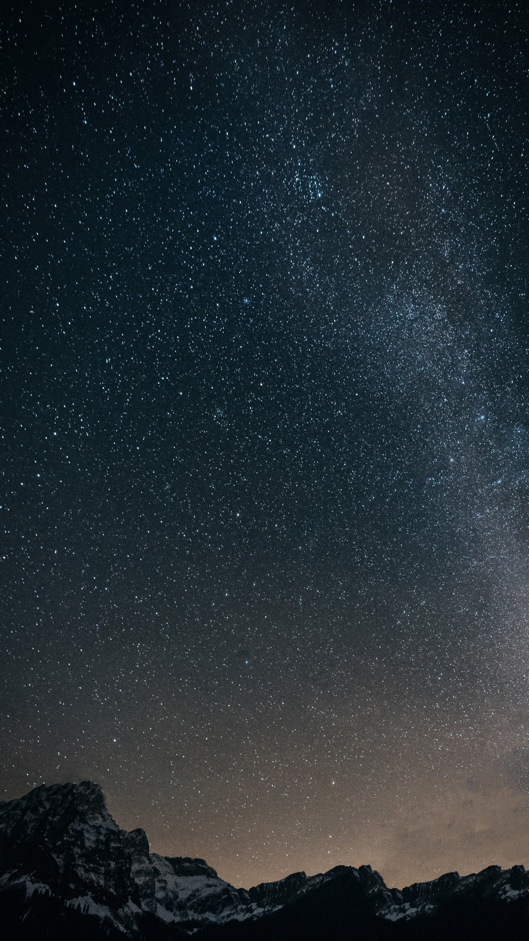 Обои ночь, небо, атмосфера, Млечный Путь, ночное небо в разрешении 1080x1920