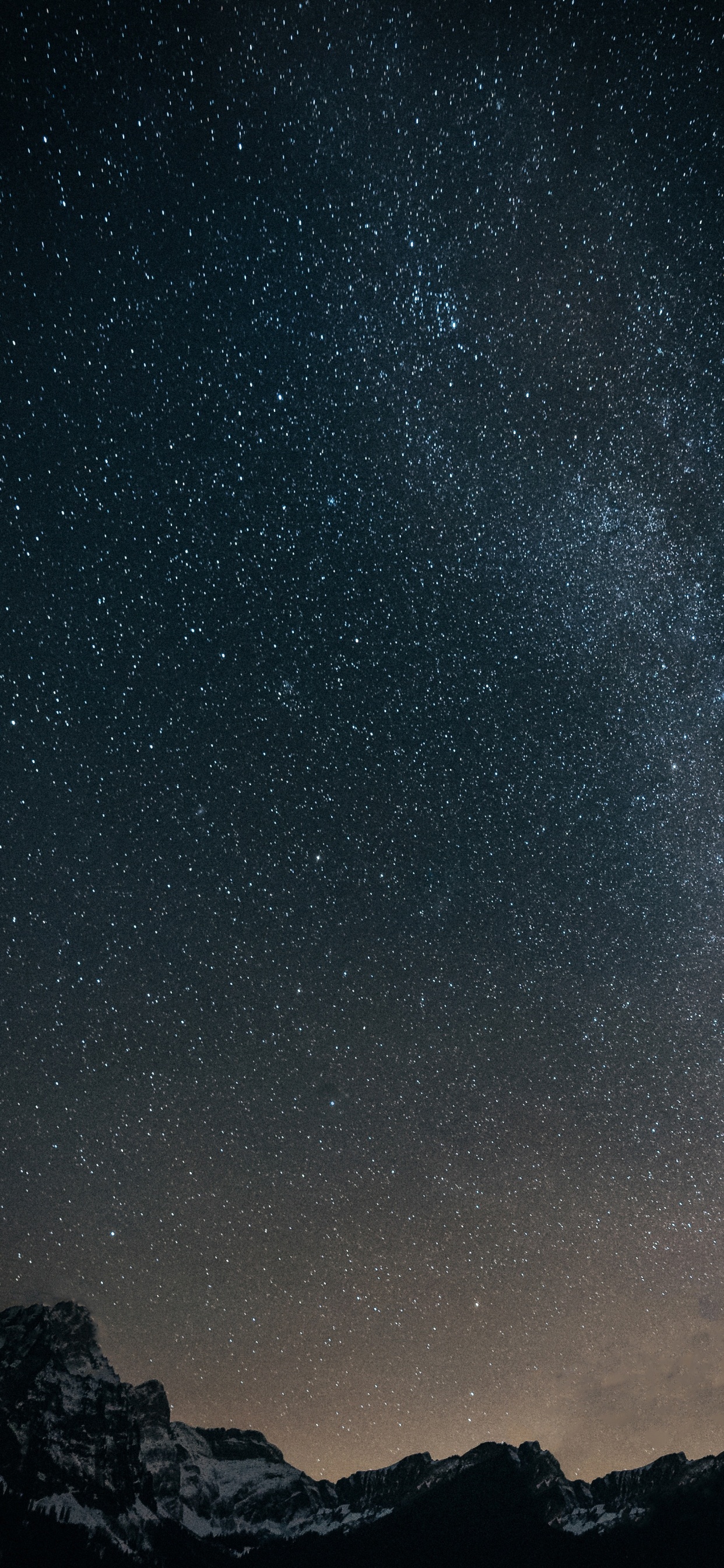 Обои ночь, небо, атмосфера, Млечный Путь, ночное небо в разрешении 1242x2688