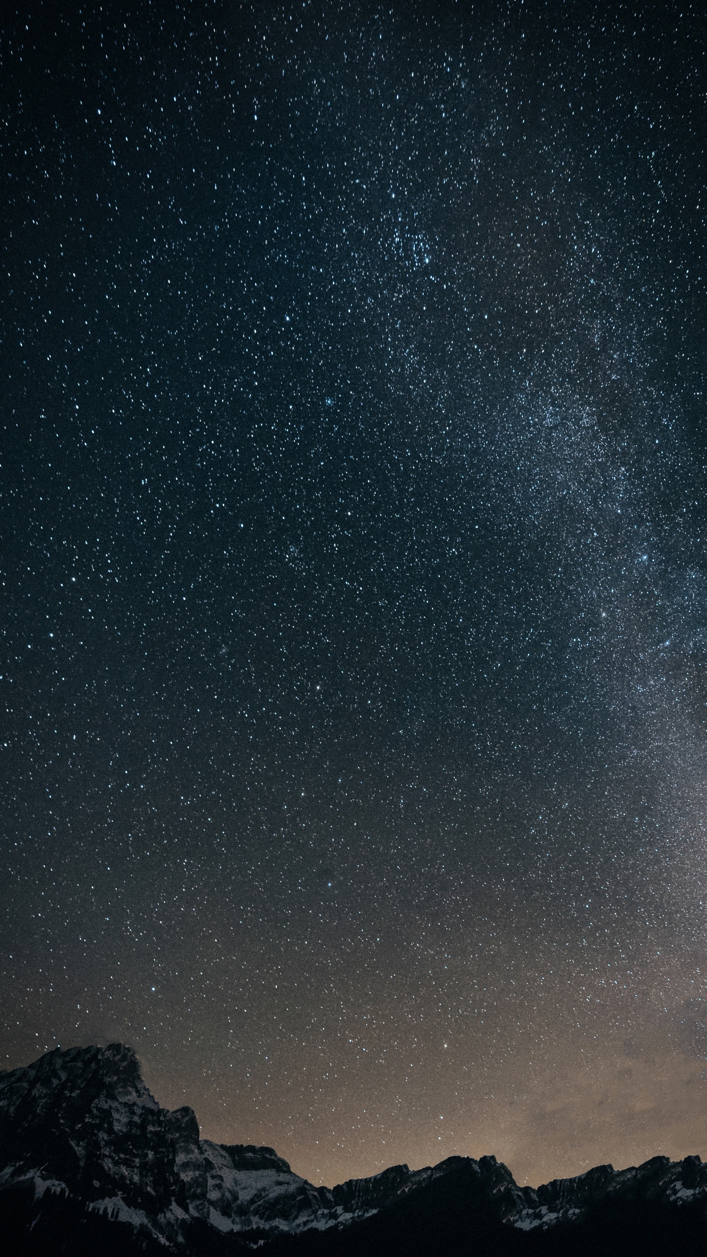 Обои ночь, небо, атмосфера, Млечный Путь, ночное небо в разрешении 1440x2560