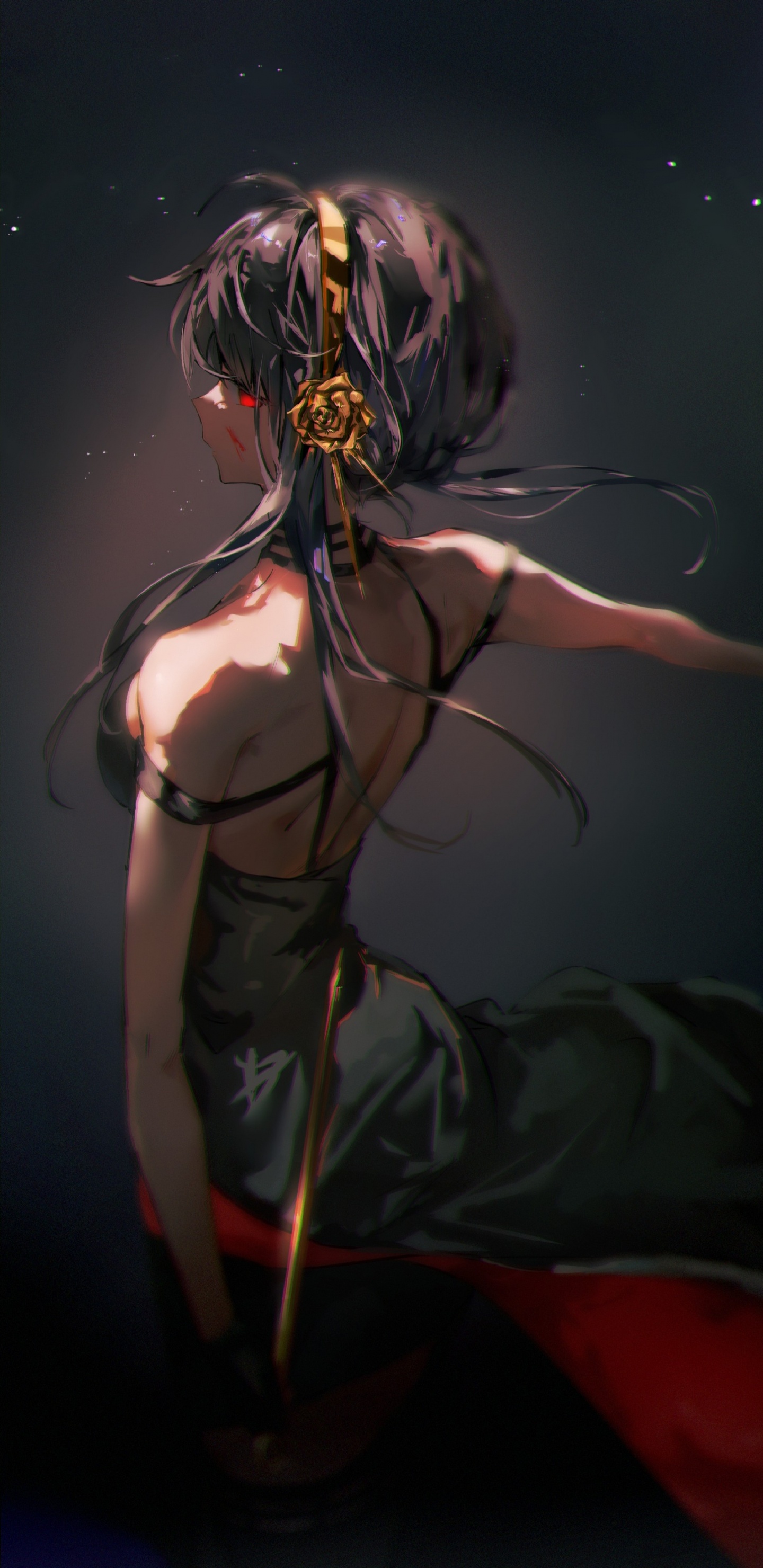 Обои темнота, твоя кузница, мультик, фан арт, преуспевающий в разрешении 1440x2960