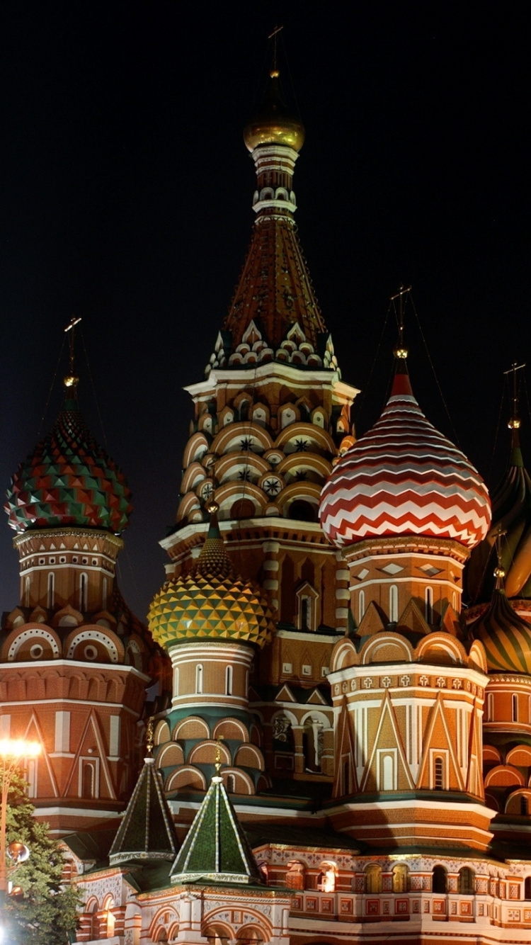 Обои ночь, ориентир, место поклонения, вышка, храм в разрешении 750x1334