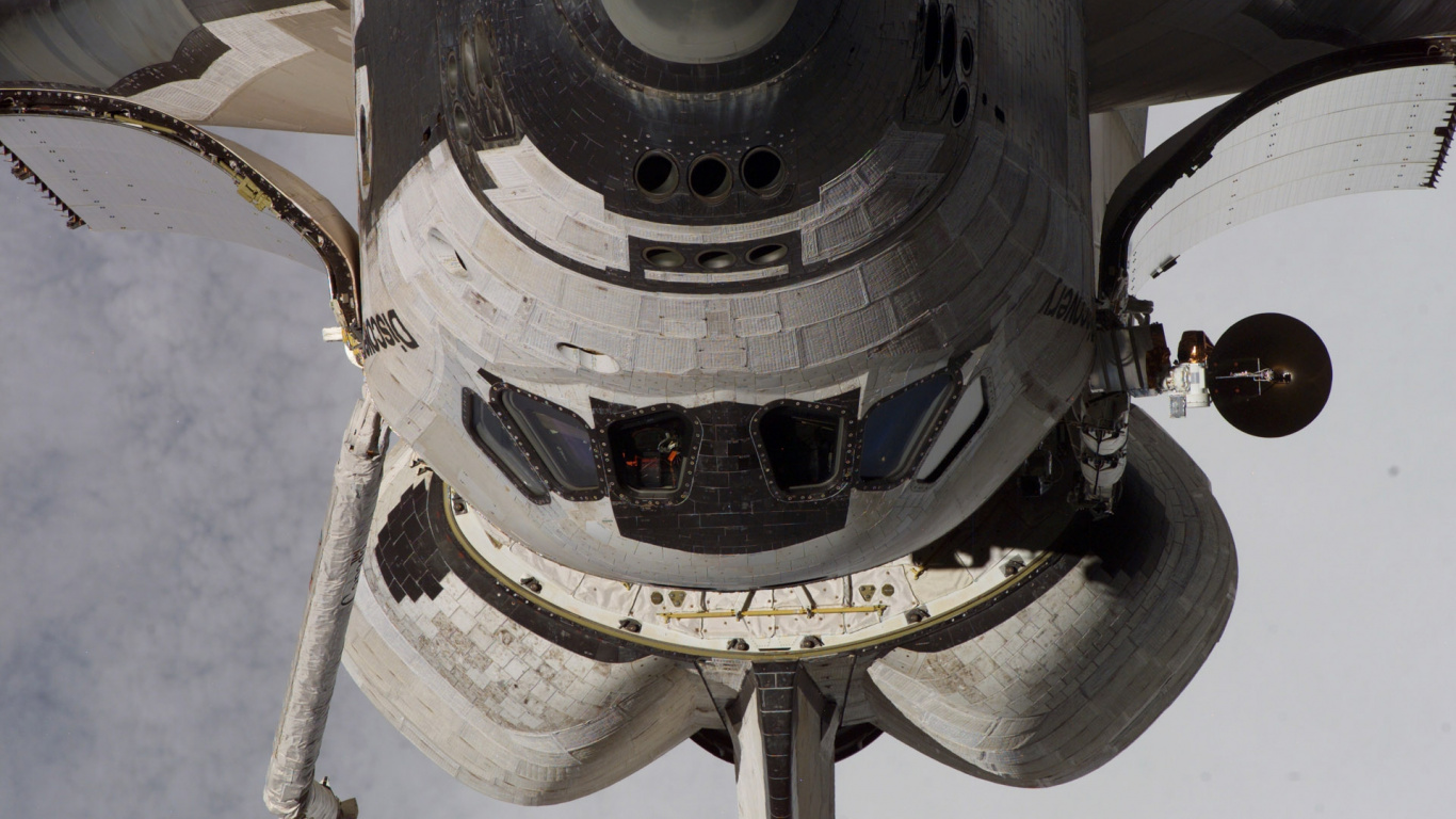 Обои space shuttle, Международная космическая станция, НАСА, космос, пространство в разрешении 1366x768