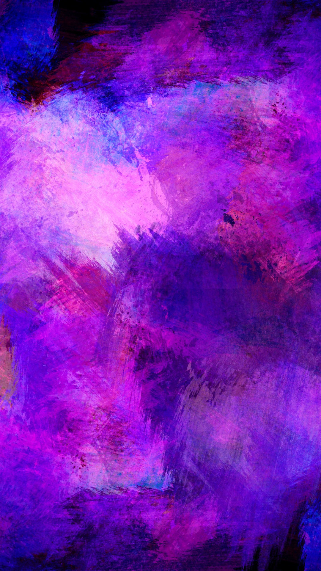 Обои живопись, абстрактное искусство, цвет, текстура, Фиолетовый в разрешении 1080x1920
