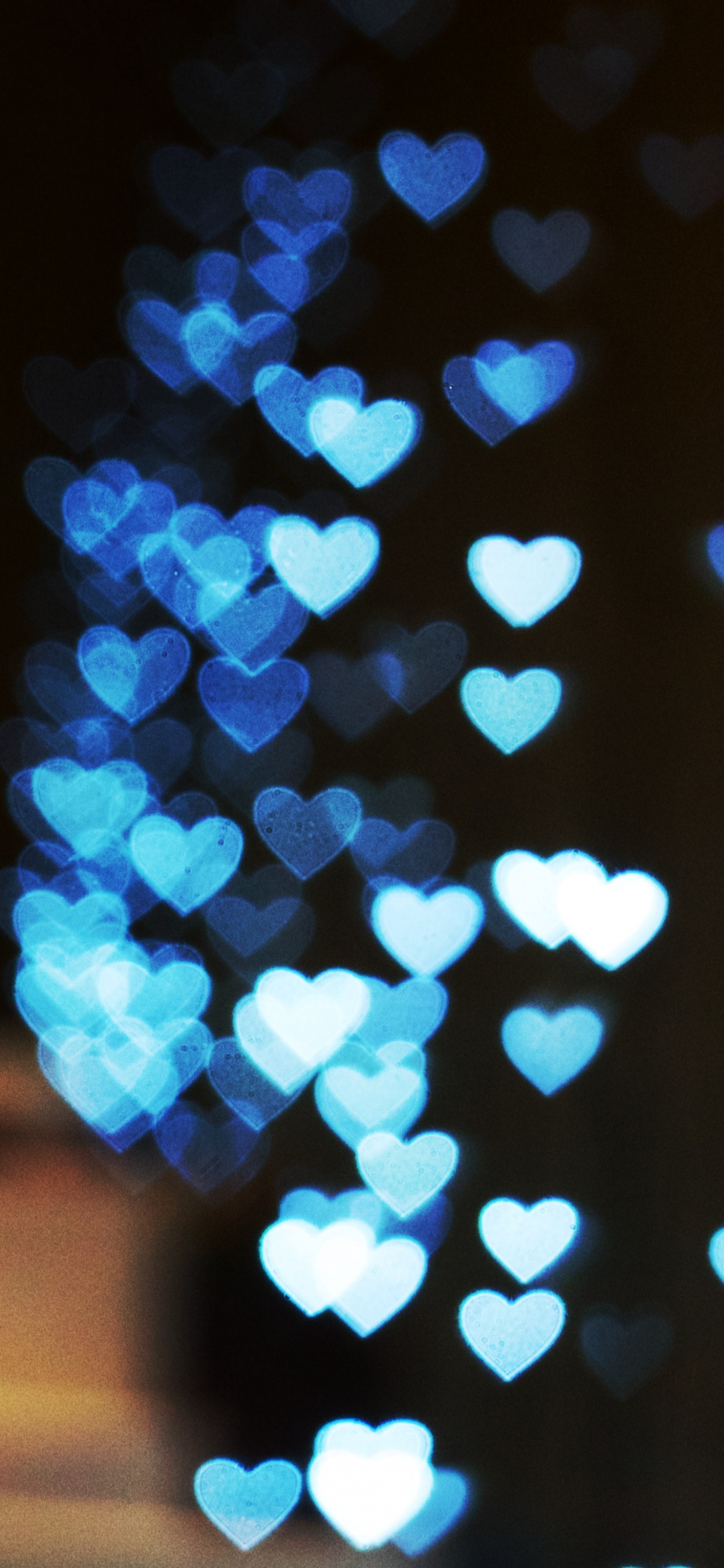 Обои свет, синий, освещение, Рождественские огни, круг в разрешении 1242x2688