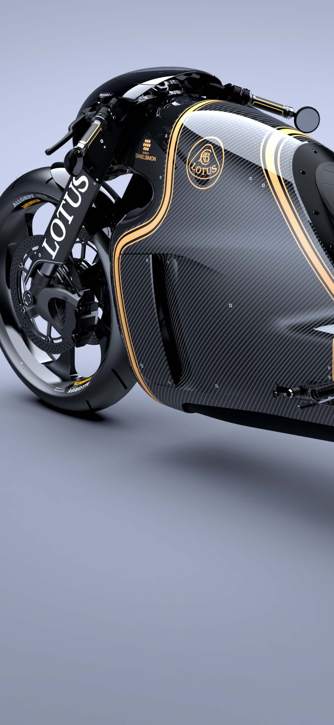 Обои Lotus Автомобилей, Лотос C-01, мотоцикл, авто, V-образный двигатель в разрешении 1125x2436