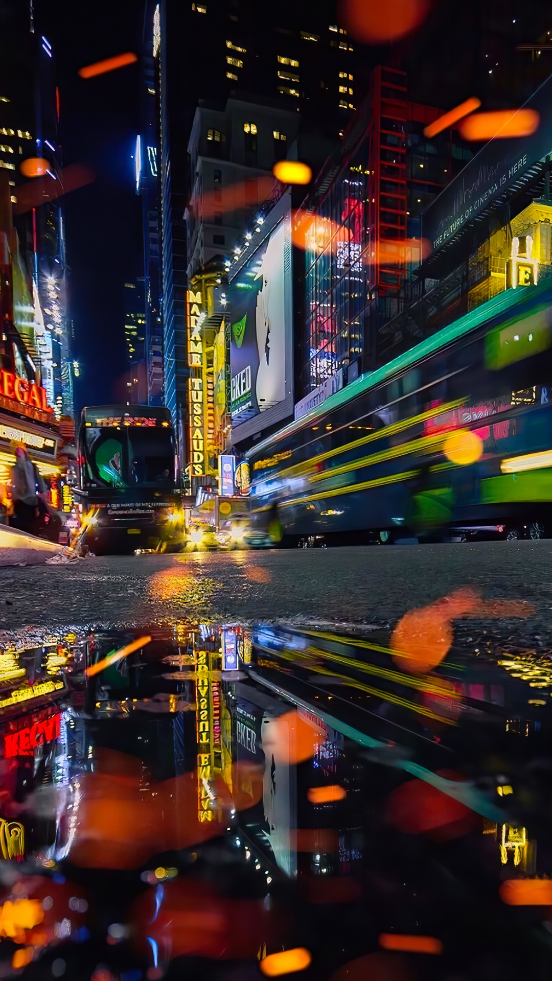 Обои городской пейзаж, здание, небоскреб, автомобильное освещение, природа в разрешении 1080x1920