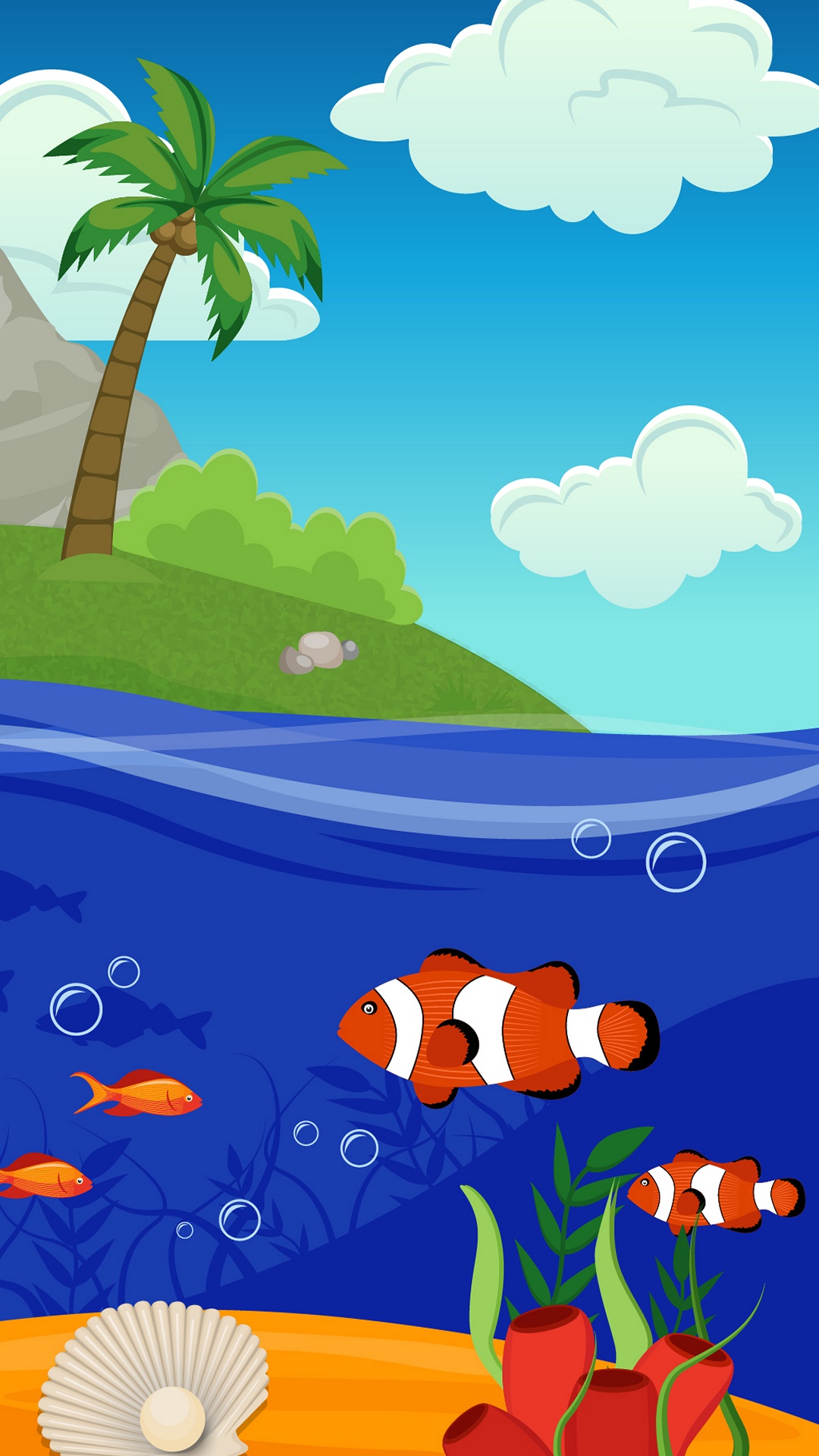 Обои растение, облако, лазурный, природа, синий в разрешении 1080x1920