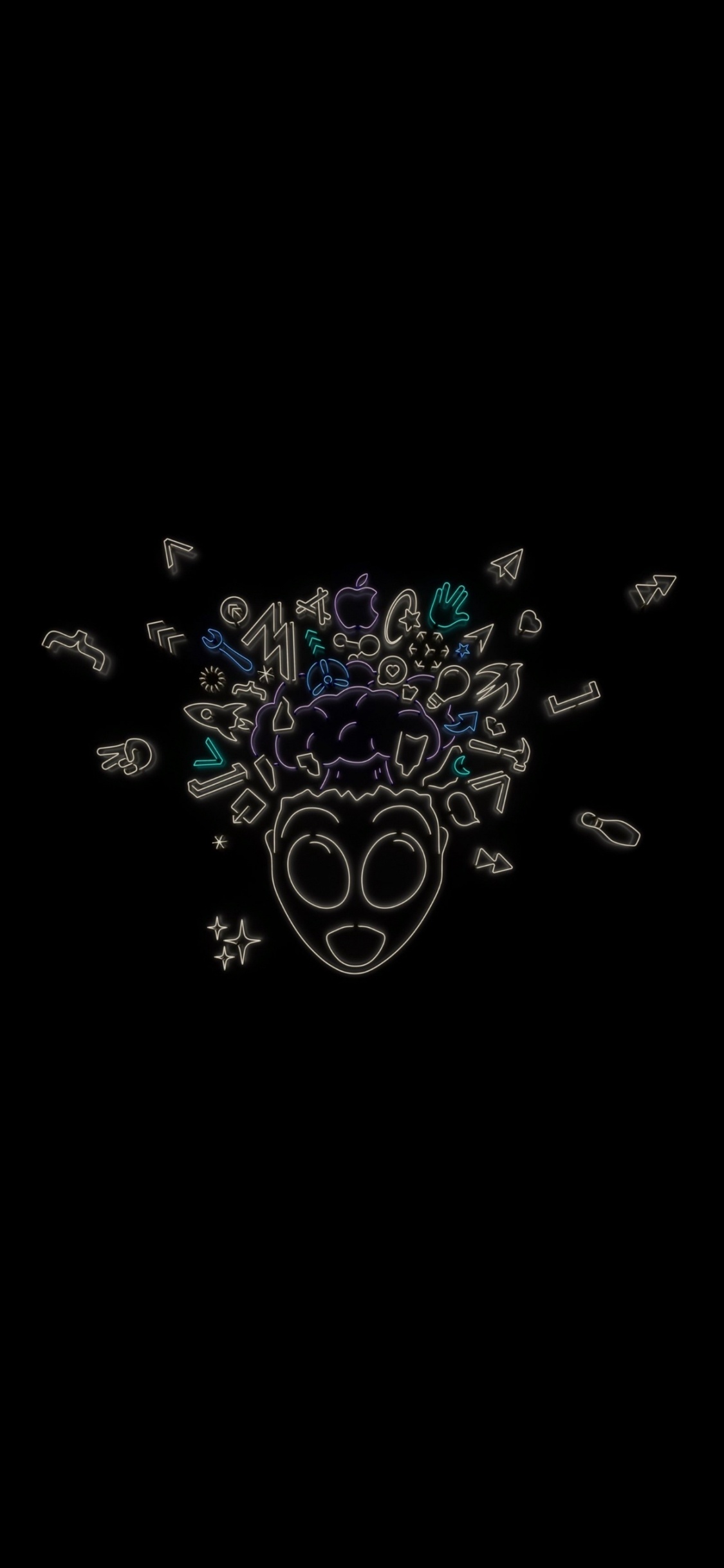 Обои apple, iPhone, WWDC 2019, яблоко, iOS 13 в разрешении 1125x2436