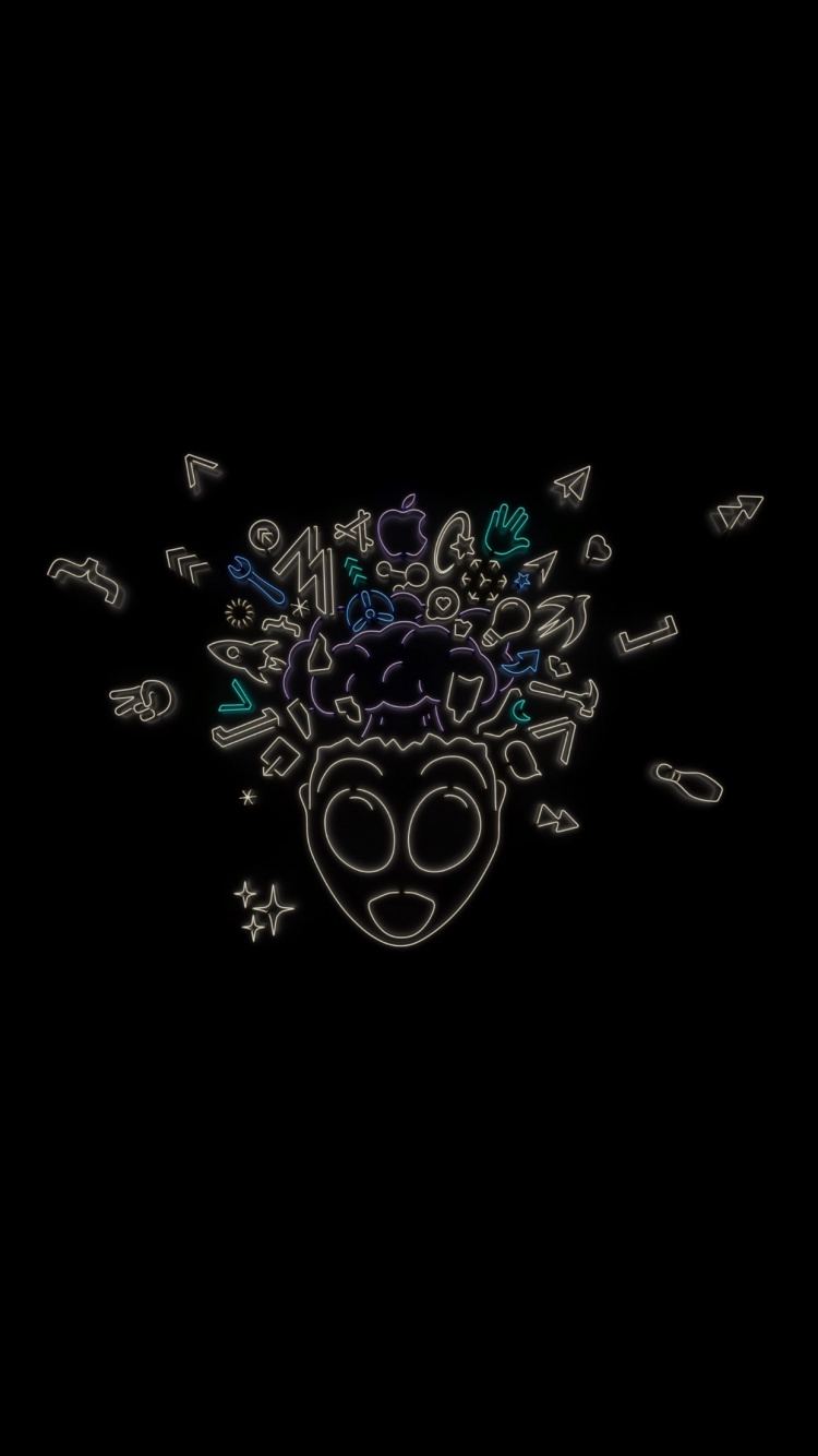 Обои apple, iPhone, WWDC 2019, яблоко, iOS 13 в разрешении 750x1334