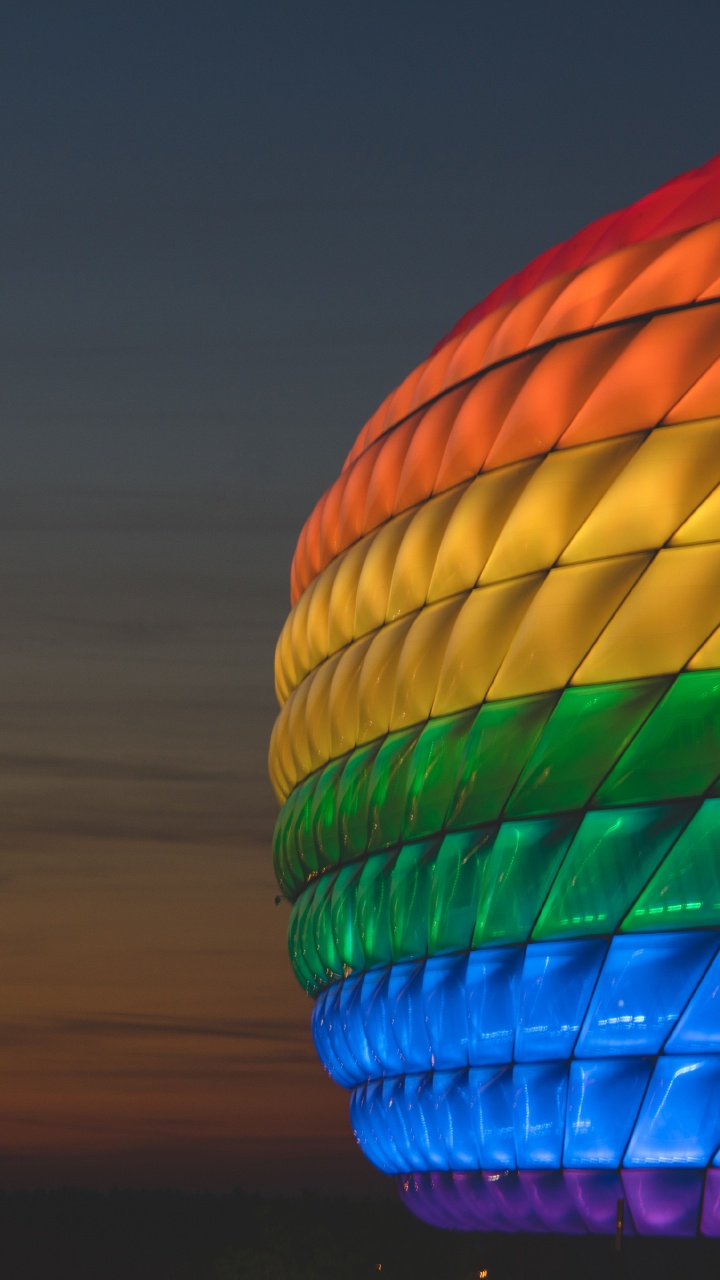 Обои полеты на воздушном шаре, синий, красочность, воздушный шар, Апельсин в разрешении 720x1280