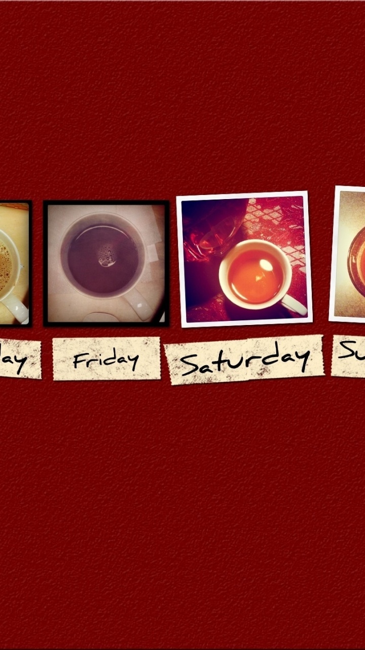 Обои неделя, марка, шрифт, текст, чай в разрешении 720x1280