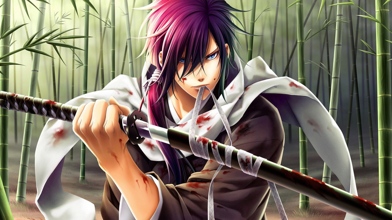 Обои аниме, Странника-Просто Способ Кеншин, Hakuki, катану, меч в разрешении 1280x720