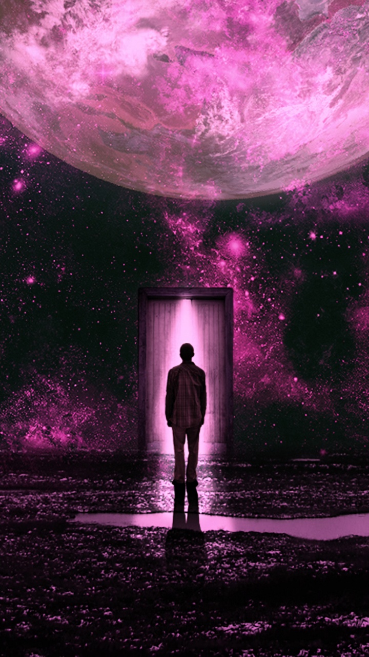 Обои космос, пурпур, розовый, свет, Фиолетовый в разрешении 720x1280