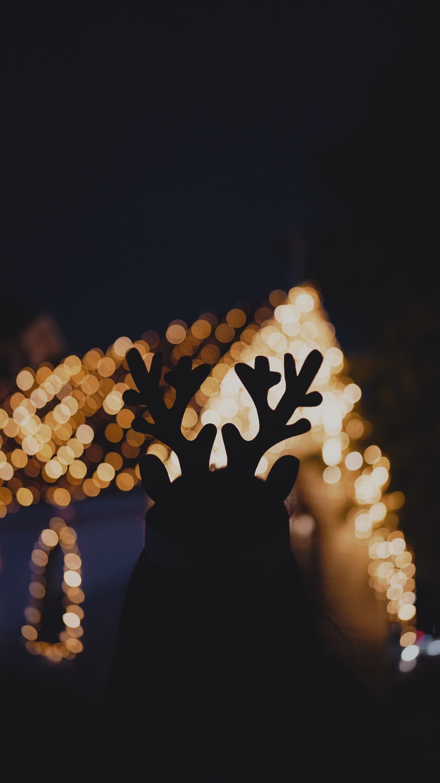 Обои боке, рука, смартфон, дерево, крупный план в разрешении 1440x2560