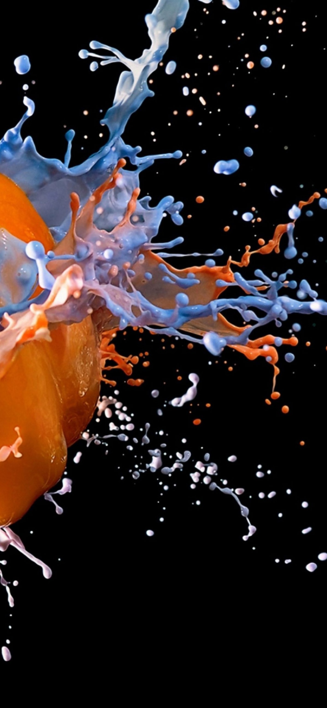 Обои вода, жидкий, напиток, падение, иллюстрация в разрешении 1125x2436