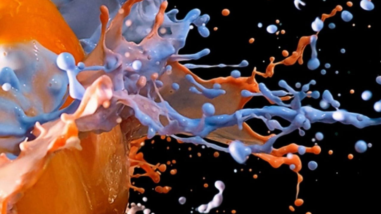 Обои вода, жидкий, напиток, падение, иллюстрация в разрешении 1280x720