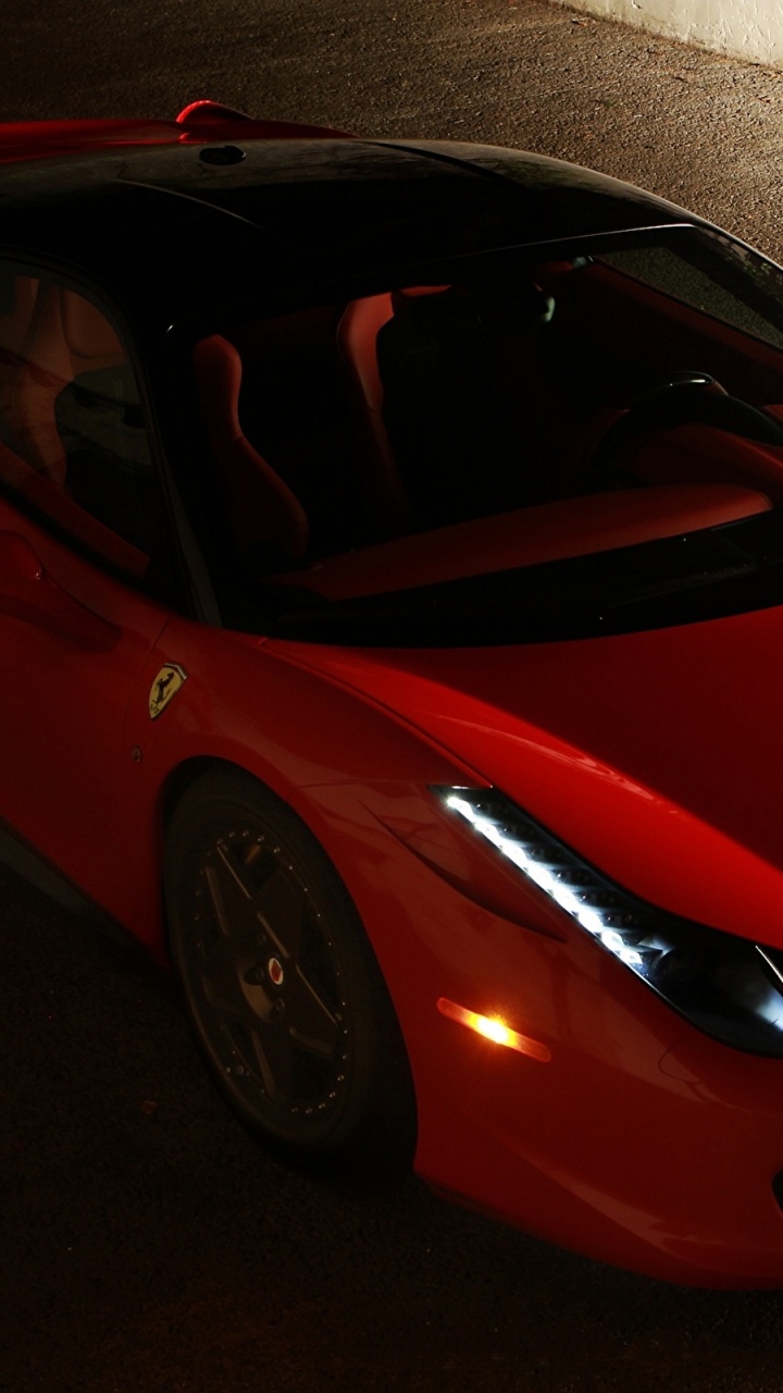 Обои Феррари 458, спорткар, авто, Феррари ф40, суперкар в разрешении 720x1280