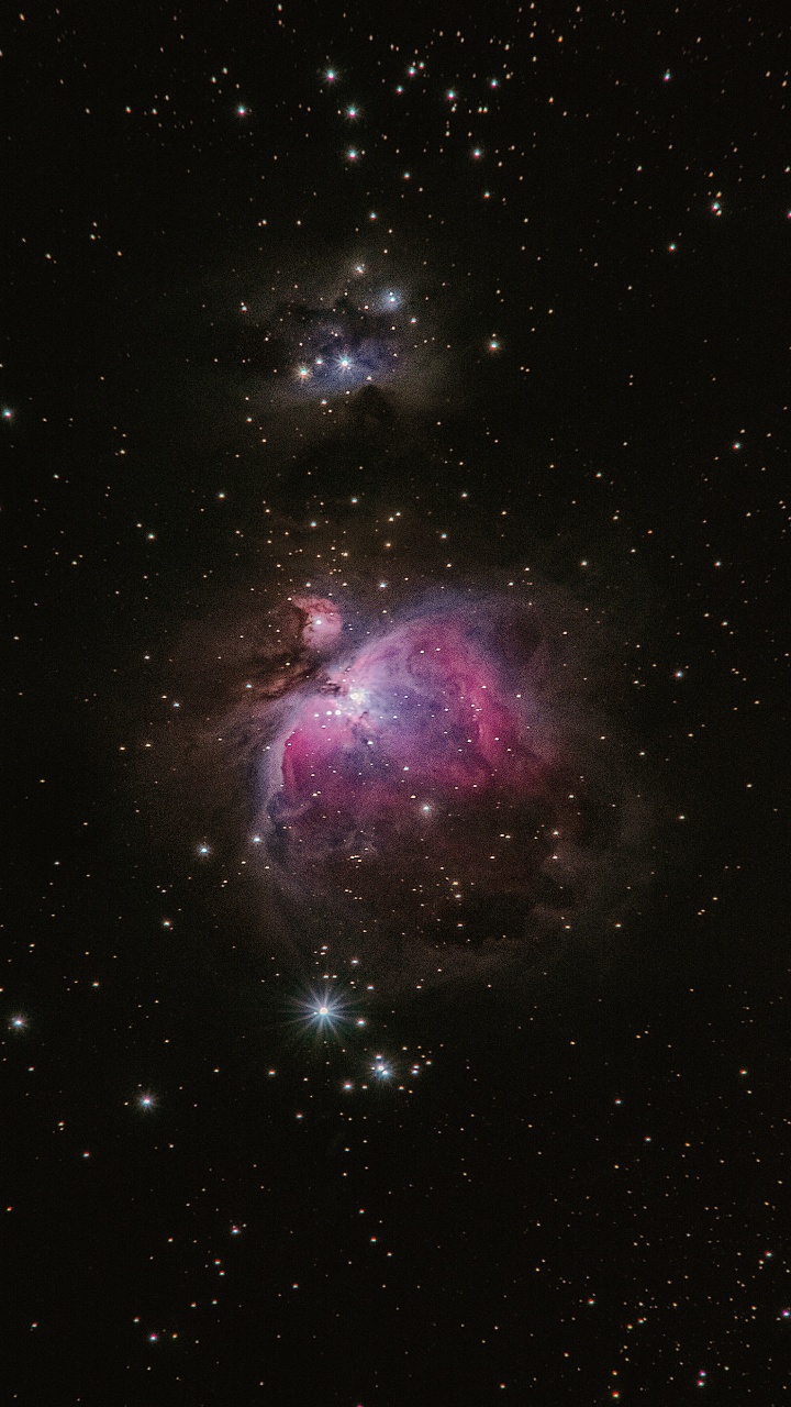 Обои звезда, Галактика, туманность, астрономический объект, темнота в разрешении 720x1280