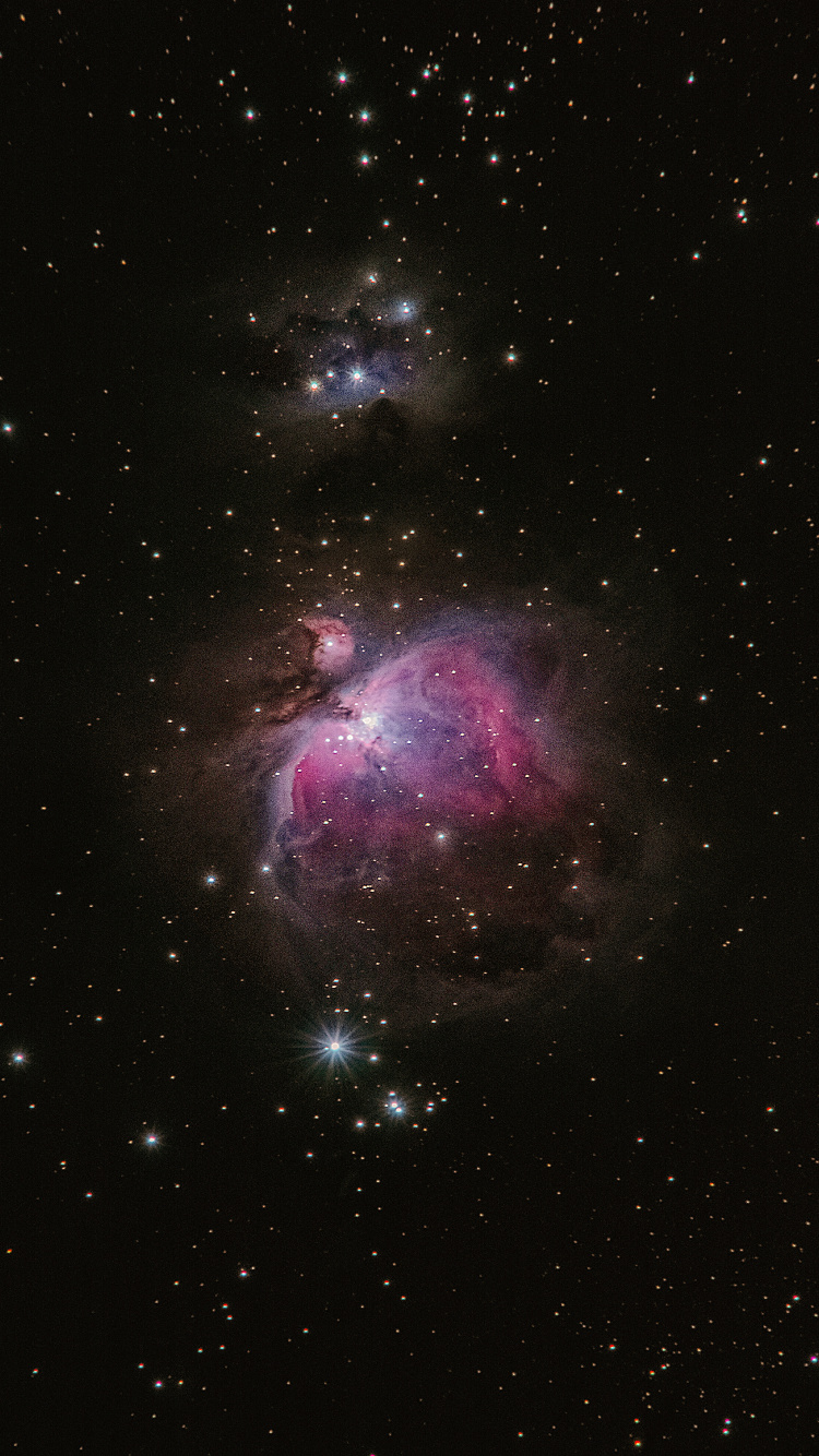 Обои звезда, Галактика, туманность, астрономический объект, темнота в разрешении 750x1334