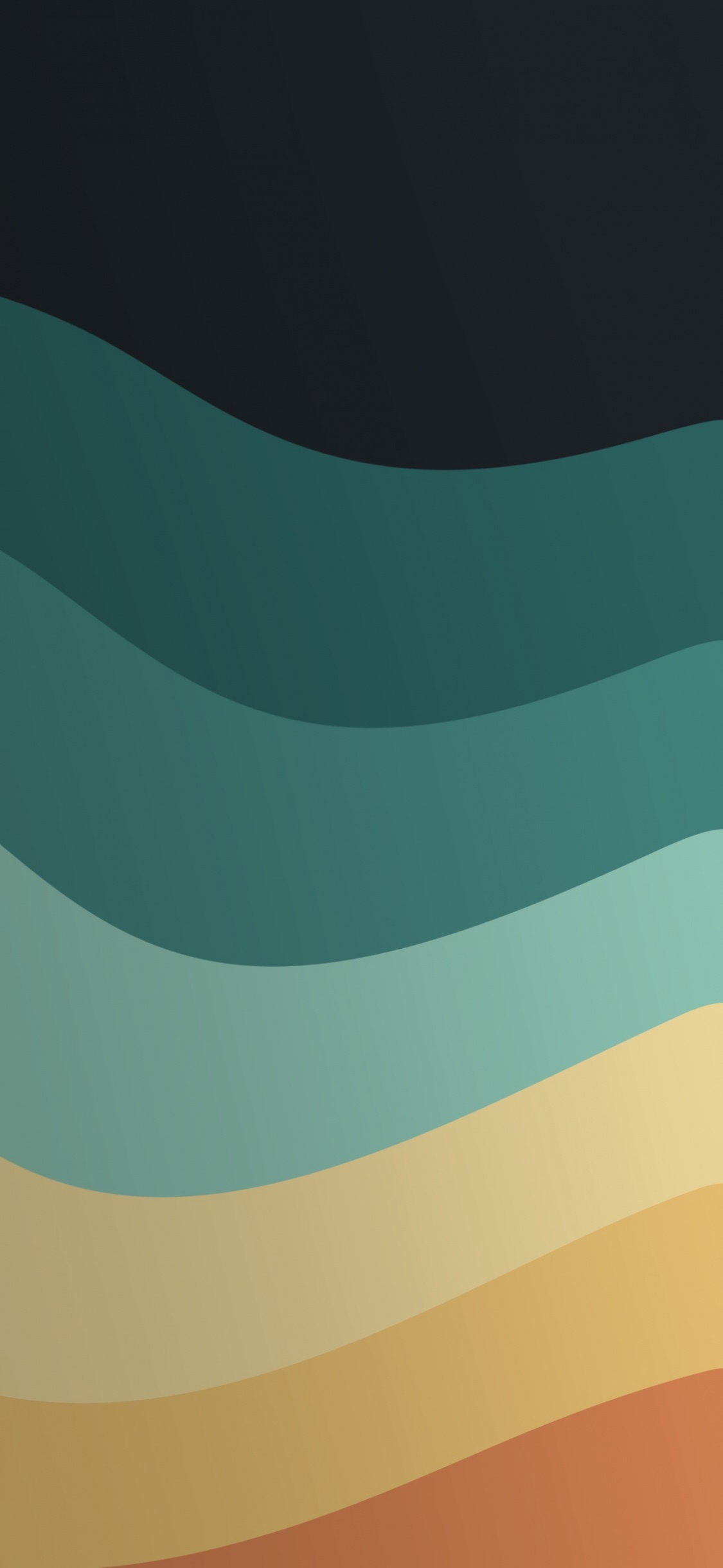 Обои Оранжевый цвет, математика, геометрия, полутона и оттенки, электрик в разрешении 1125x2436