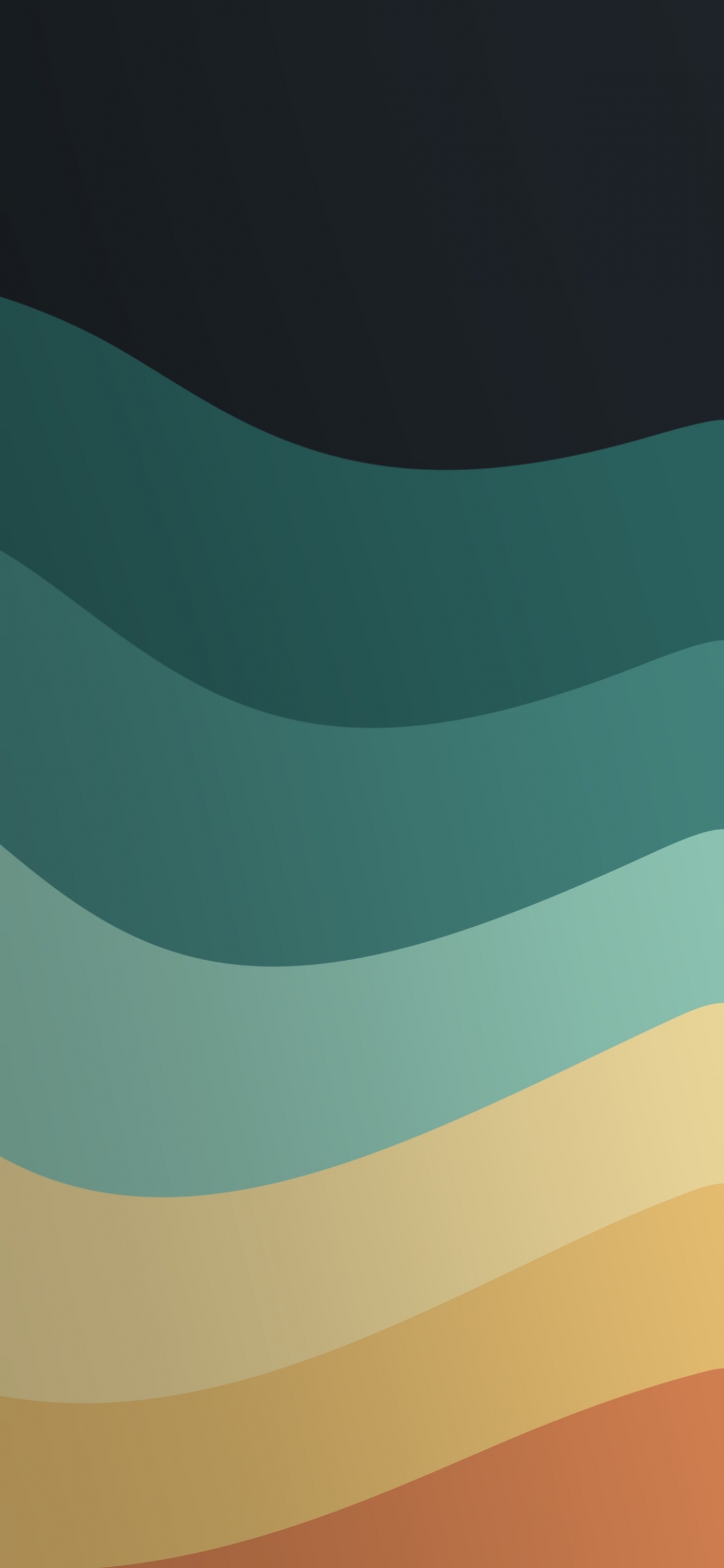 Обои Оранжевый цвет, математика, геометрия, полутона и оттенки, электрик в разрешении 1242x2688