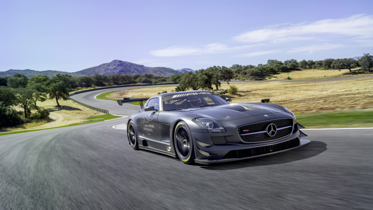 Обои Mercedes-Benz SLS AMG GT3, авто, спорткар, Мерседес слс АМГ цена, mercedes benz в разрешении 1280x720