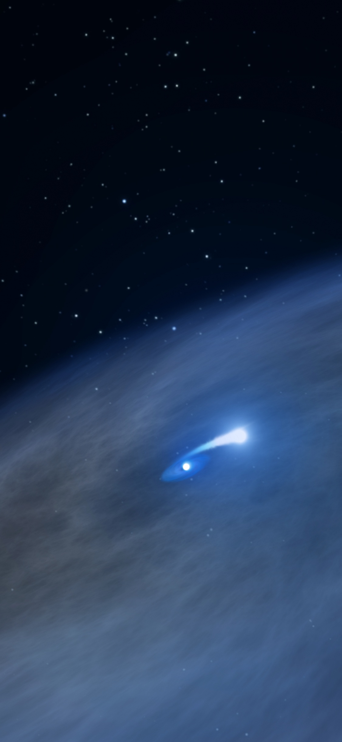 Обои космический телескоп Хаббл, звезда, НАСА, атмосфера, космическое пространство в разрешении 1125x2436